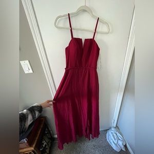 Azazie Janneth bridesmaid dress - Burgundy- custom size (6)
